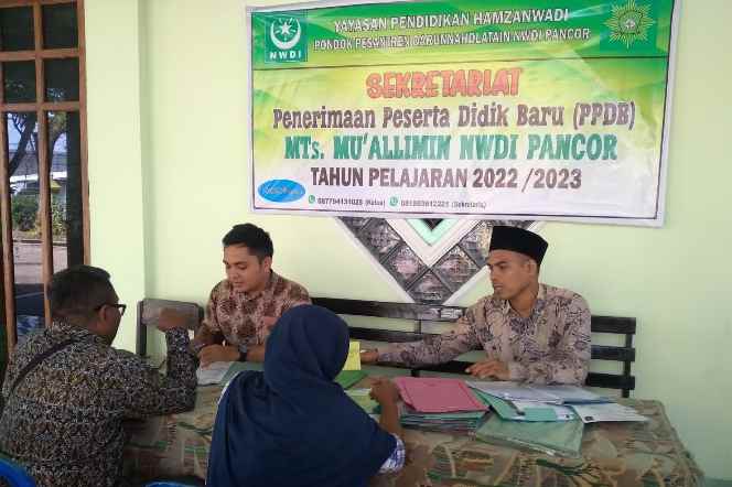 Jumlah Pendaftar Siswa Baru di MTS Muallimin NWDI Pancor Mencapai 235 Orang